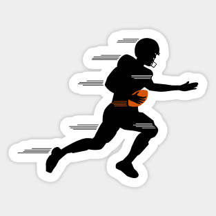 Touchdown (black) Sticker